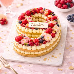 Number Cake Fruits Rouges 6-8 personnes